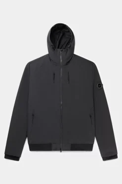 Heren BALR. Jassen*Alec Hooded Windbreaker Jacket Jet Black