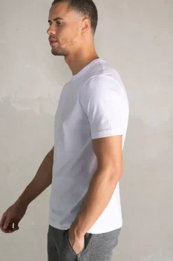 Heren BALR. T-Shirts*Classic Metal Clip Straight Fit T-Shirt Bright White