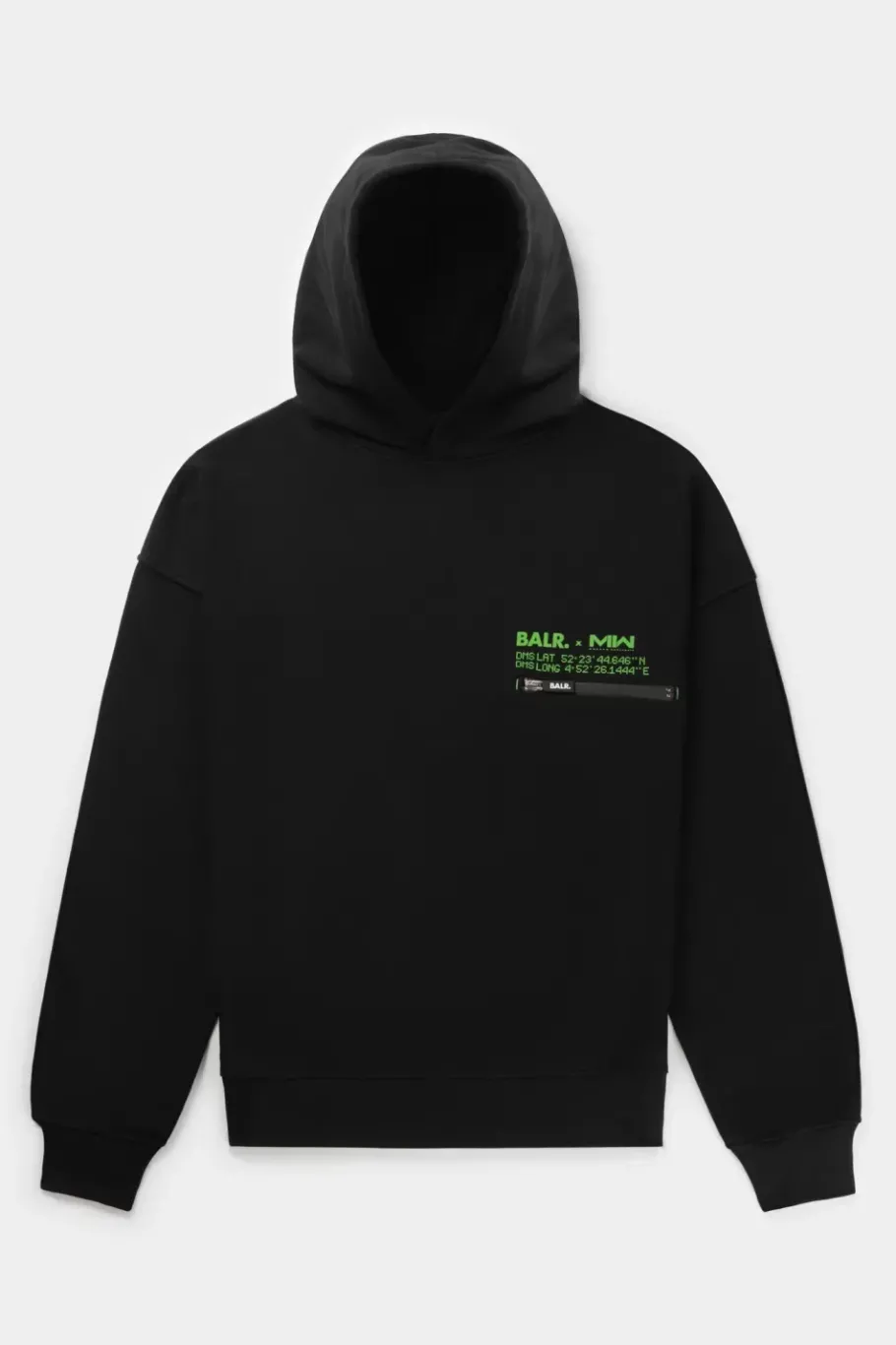 Heren BALR. Hoodies*X Mwii Joey Box Hoodie Jet Black