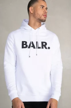 Heren BALR. Hoodies*Brand Straight Hoodie Bright White