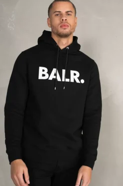 Heren BALR. Hoodies*Brand Straight Hoodie Jet Black