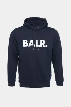 Heren BALR. Hoodies*Brand Straight Hoodie Navy Blue