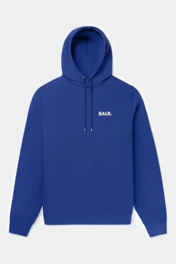 Heren BALR. Hoodies*Brand Straight Small Logo Hoodie Surf The Web/Bright White