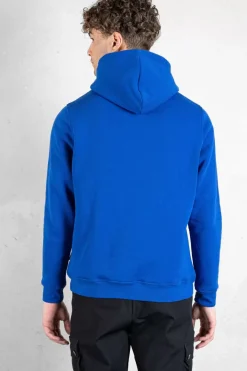 Heren BALR. Hoodies*Brand Straight Small Logo Hoodie Surf The Web/Bright White