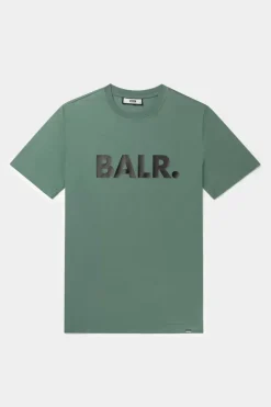Heren BALR. T-Shirts*Brand Straight T-Shirt Dark Forest/Jet Black