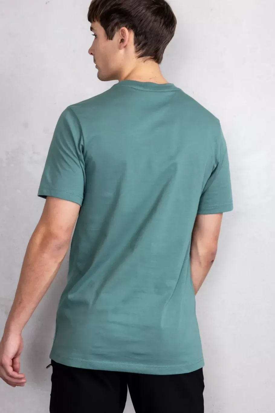 Heren BALR. T-Shirts*Brand Straight T-Shirt Dark Forest/Jet Black