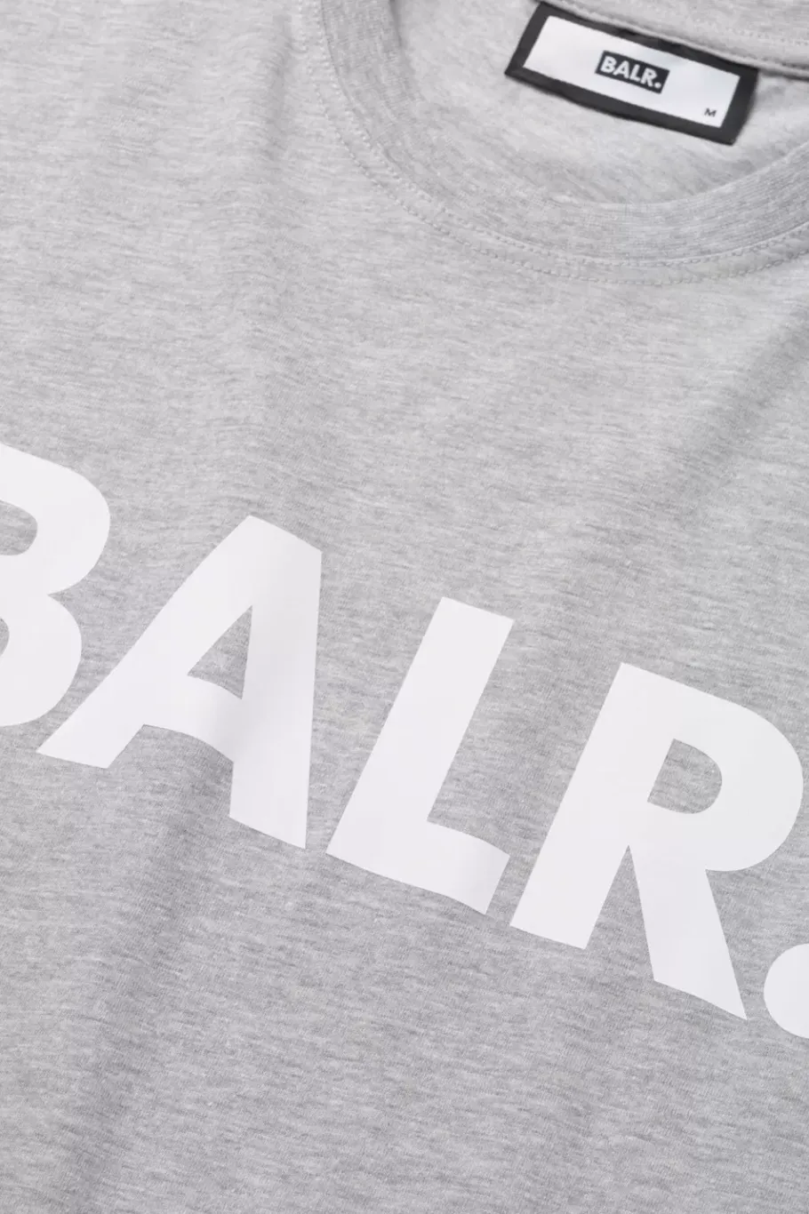 Heren BALR. T-Shirts*Brand Straight T-Shirt Grey Melange