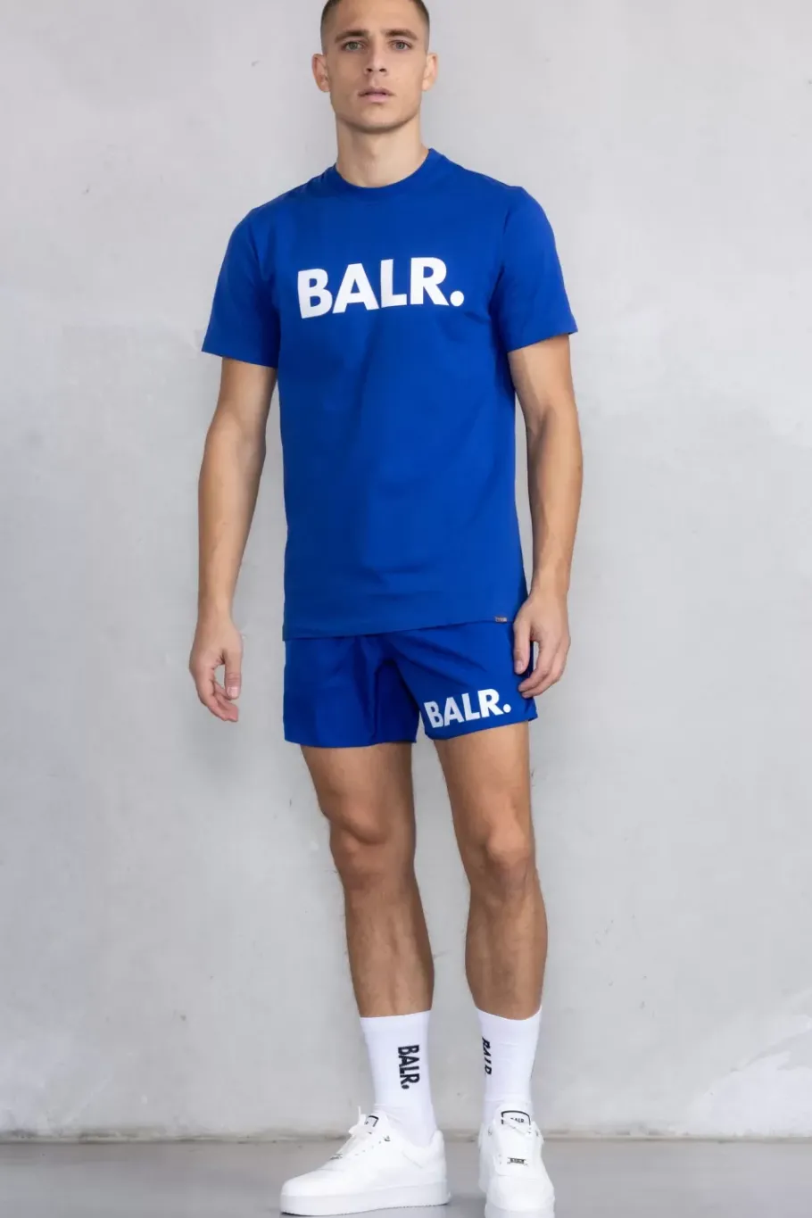 Heren BALR. T-Shirts*Brand Straight T-Shirt Surf The Web/Bright White
