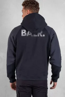 Heren BALR. Hoodies*Carter Loose Double Arrow Hoodie Jet Black/Asphalt
