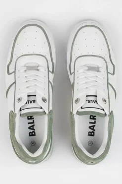 Heren BALR. Sneakers*Club B Classic Sneaker Bright White/Dark Forest