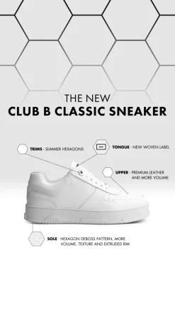 Heren BALR. Sneakers*Club B Classic Sneaker Bright White