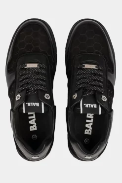 Heren BALR. Sneakers*Club C Classic Debossed Hex Sneaker Jet Black