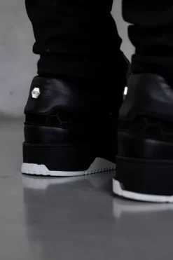 Heren BALR. Sneakers*Club C Classic Debossed Hex Sneaker Jet Black