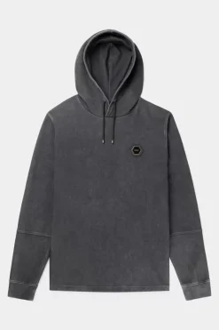 Heren BALR. Hoodies*D13 Straight Washed Hoodie Washed Black