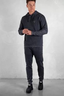 Heren BALR. Hoodies*D13 Straight Washed Hoodie Washed Black