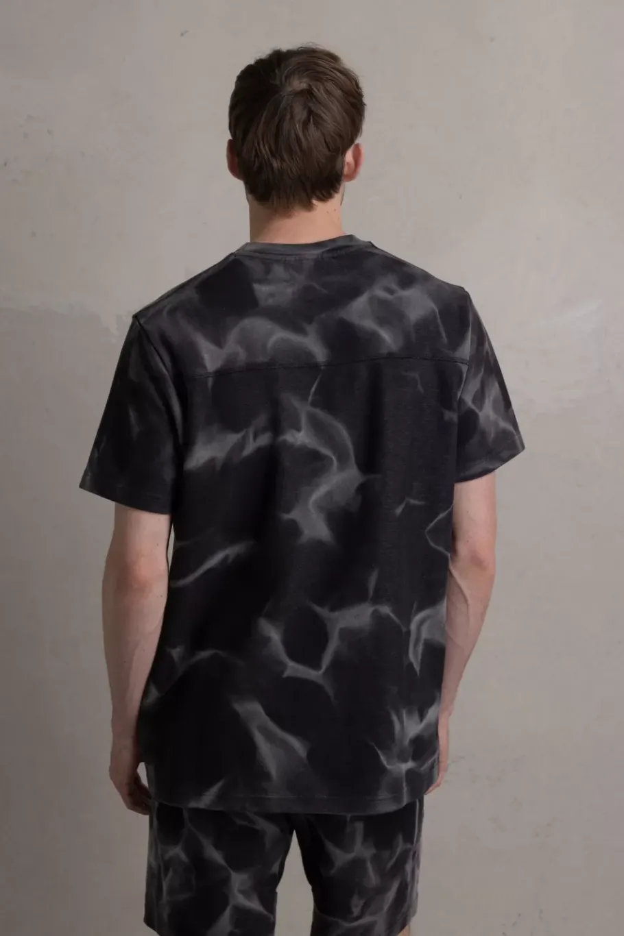 Heren BALR. T-Shirts*D11 Straight Washed T-Shirt Ghost Grey Washed