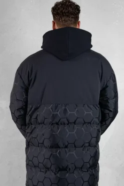 Heren BALR. Jassen*Dante Jacquard Long Puffer Jet Black