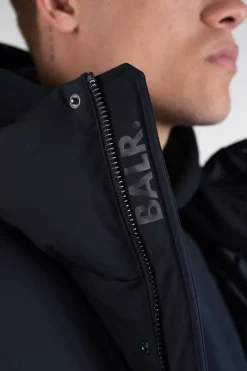 Heren BALR. Jassen*Dante Jacquard Long Puffer Jet Black