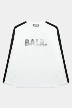 Heren BALR. T-Shirts*Franck Relaxed Tunnel Longsleeve T-Shirt Bright White