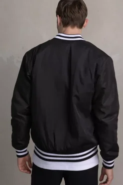 Heren BALR. Jassen*Hazel Loose Badge Bomber Jacket Jet Black