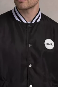 Heren BALR. Jassen*Hazel Loose Badge Bomber Jacket Jet Black
