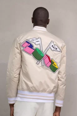 Heren BALR. Jassen*Hazel Loose Combi Chenille Bomber Jacket Bright White