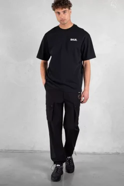 Heren BALR. T-Shirts*Joey Box Double Arrow T-Shirt Jet Black