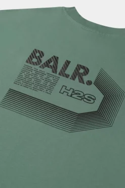 Heren BALR. T-Shirts*Joey Box Halftrack H2S T-Shirt Dark Forest