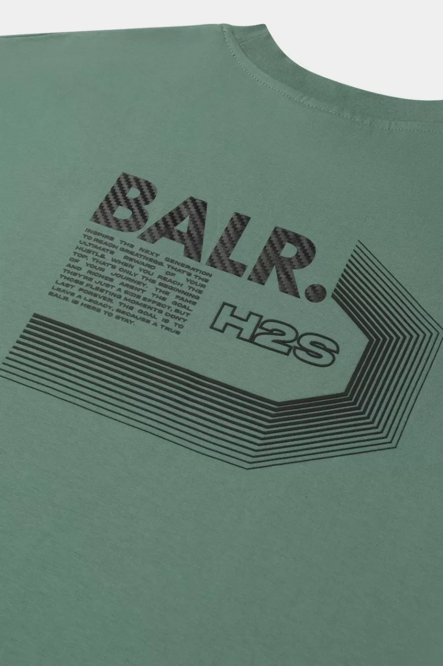 Heren BALR. T-Shirts*Joey Box Halftrack H2S T-Shirt Dark Forest