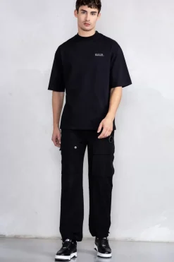 Heren BALR. T-Shirts*Joey Box Halftrack H2S T-Shirt Jet Black