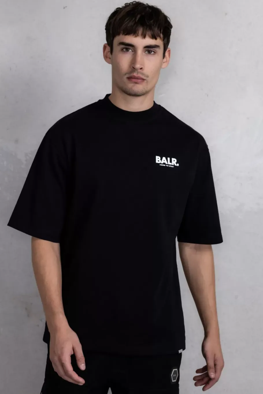 Heren BALR. T-Shirts*Joey Box H2S Globe T-Shirt Jet Black