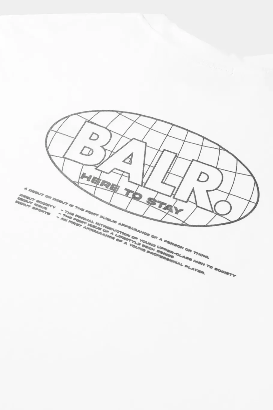 Heren BALR. T-Shirts*Joey Box H2S Globe T-Shirt Bright White