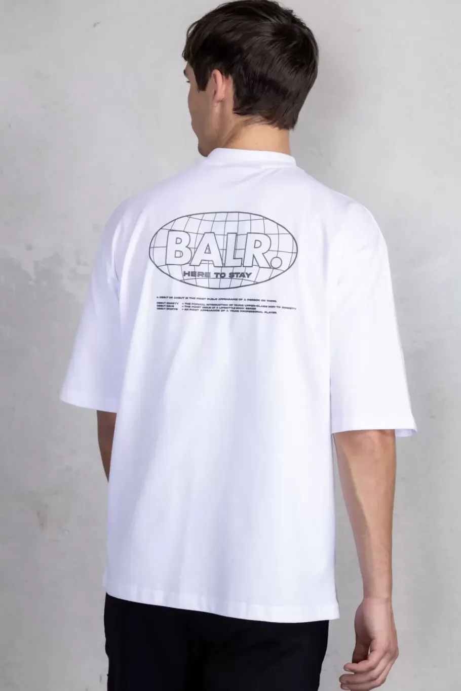 Heren BALR. T-Shirts*Joey Box H2S Globe T-Shirt Bright White
