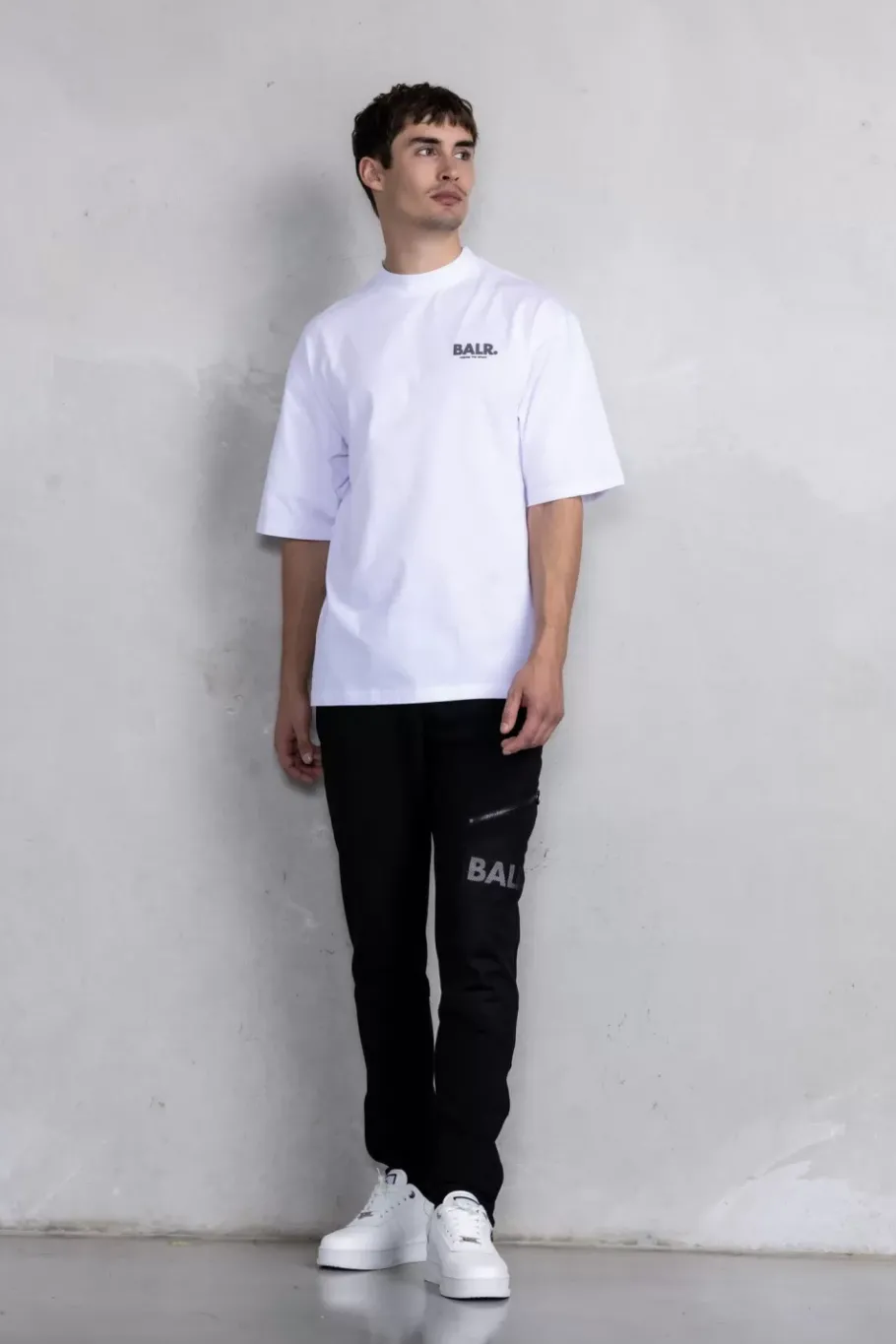 Heren BALR. T-Shirts*Joey Box H2S Globe T-Shirt Bright White