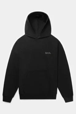 Heren BALR. Hoodies*Joey Box Satin Hoodie Black