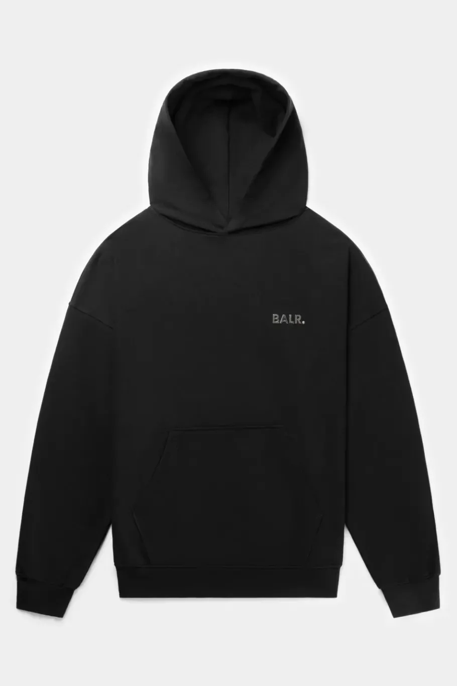 Heren BALR. Hoodies*Joey Box Satin Hoodie Black