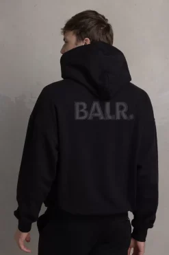 Heren BALR. Hoodies*Joey Box Satin Hoodie Black