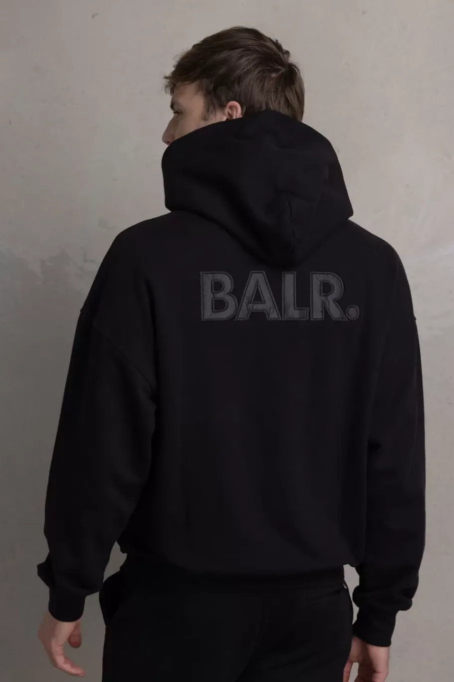 Heren BALR. Hoodies*Joey Box Satin Hoodie Black