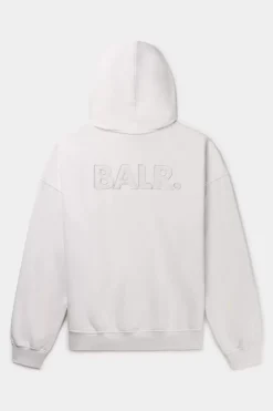 Heren BALR. Hoodies*Joey Box Satin Hoodie Egret