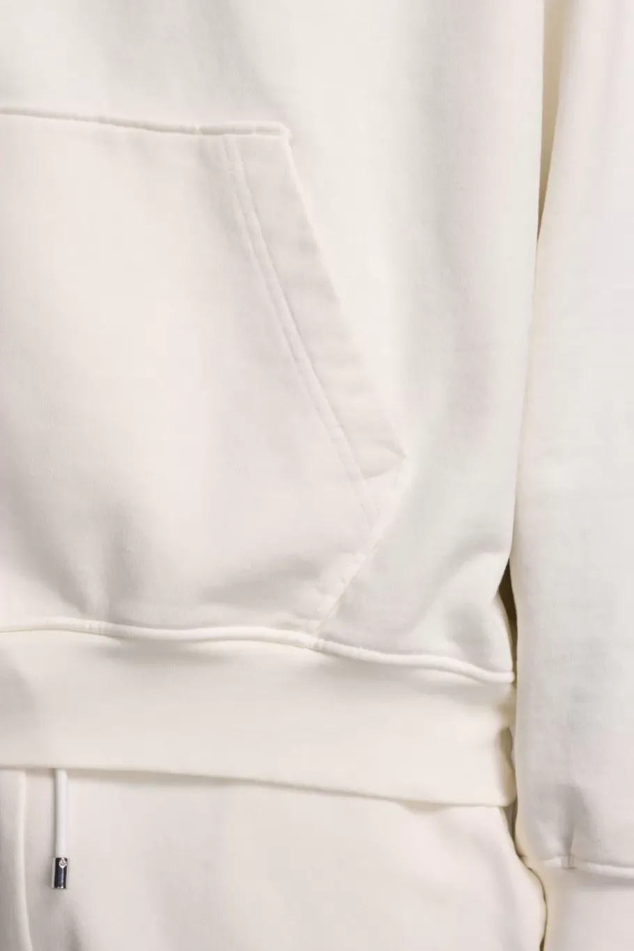 Heren BALR. Hoodies*Joey Box Satin Hoodie Egret