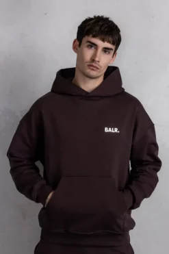 Heren BALR. Hoodies*Joey Box Satin Hoodie Java