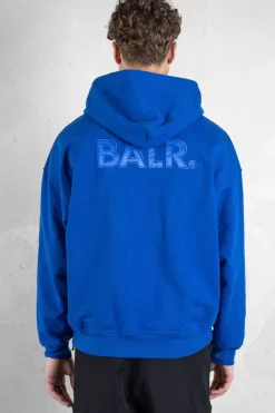 Heren BALR. Hoodies*Joey Box Satin Hoodie Surf The Web
