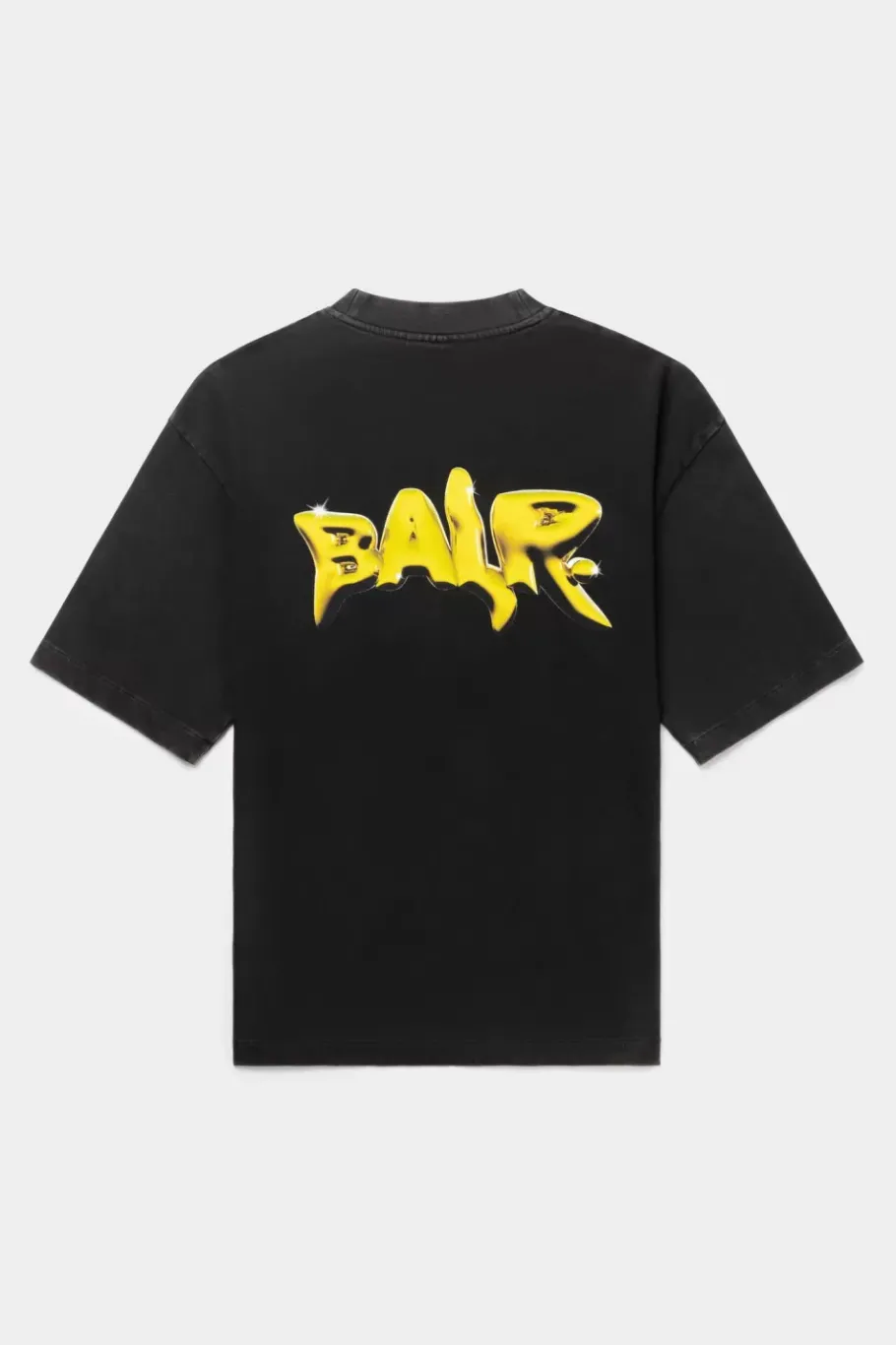 Heren BALR. T-Shirts*Joey Box Washed Melted Brand T-Shirt Jet Black