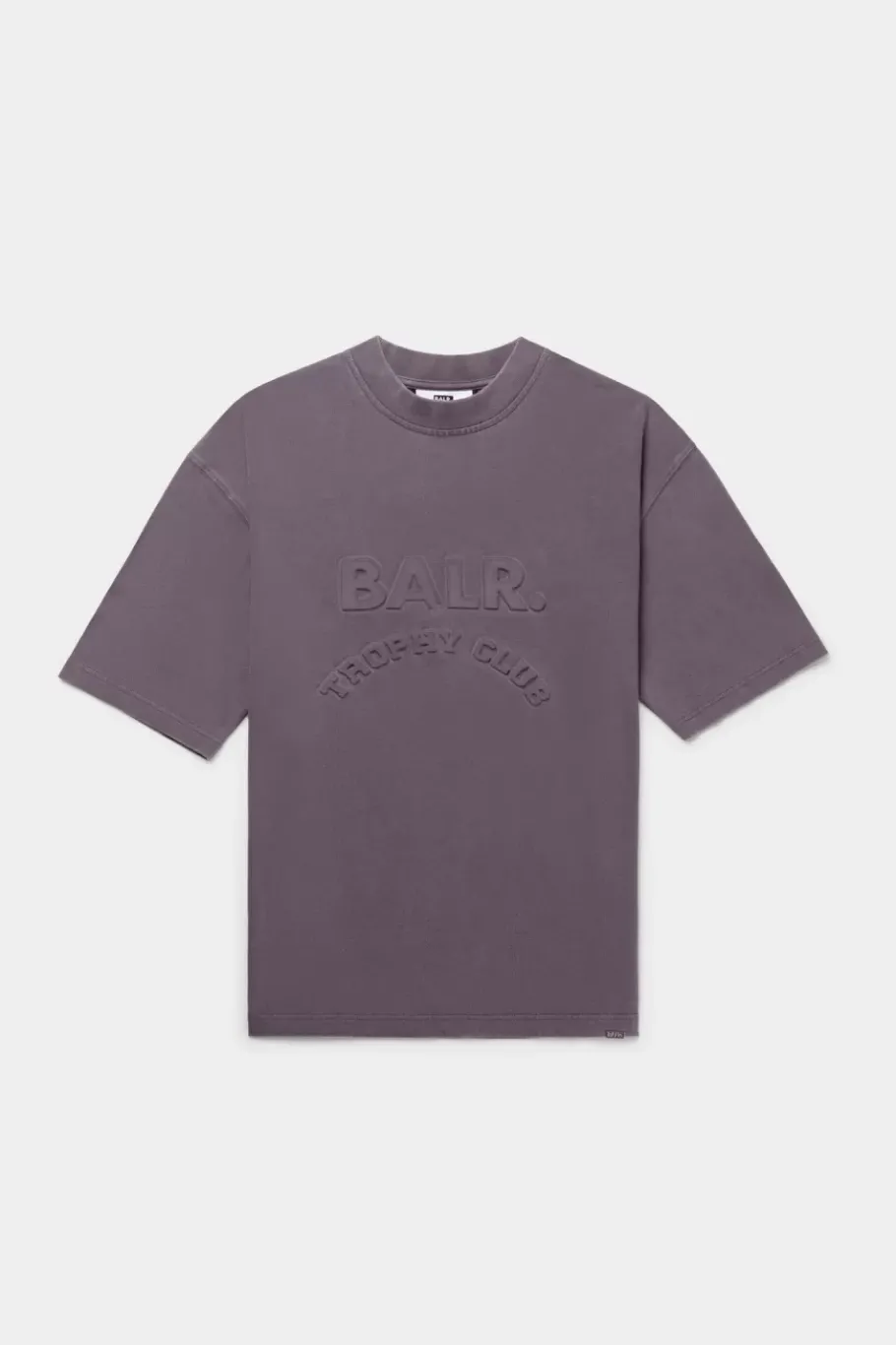 Heren BALR. T-Shirts*Joey Box Washed Trophy Club T-Shirt Asphalt Washed