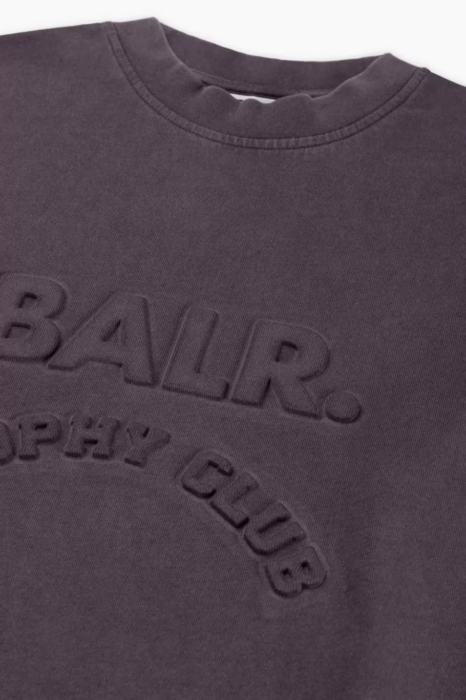 Heren BALR. T-Shirts*Joey Box Washed Trophy Club T-Shirt Asphalt Washed