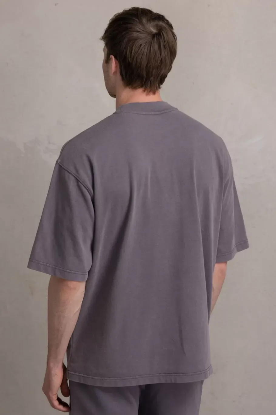 Heren BALR. T-Shirts*Joey Box Washed Trophy Club T-Shirt Asphalt Washed