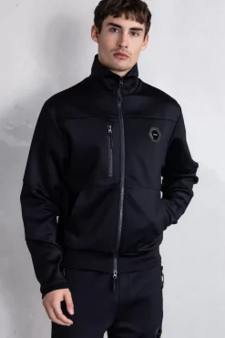 Heren BALR. Jassen*Louis Slim Tech Zip Track Jacket Jet Black