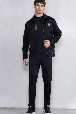 Heren BALR. Jassen*Louis Slim Tech Zip Track Jacket Jet Black