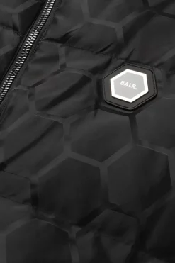 Heren BALR. Jassen*Miles Straight Jacquard Bodywarmer Jet Black