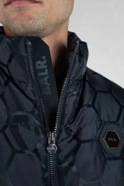 Heren BALR. Jassen*Miles Straight Jacquard Bodywarmer Jet Black